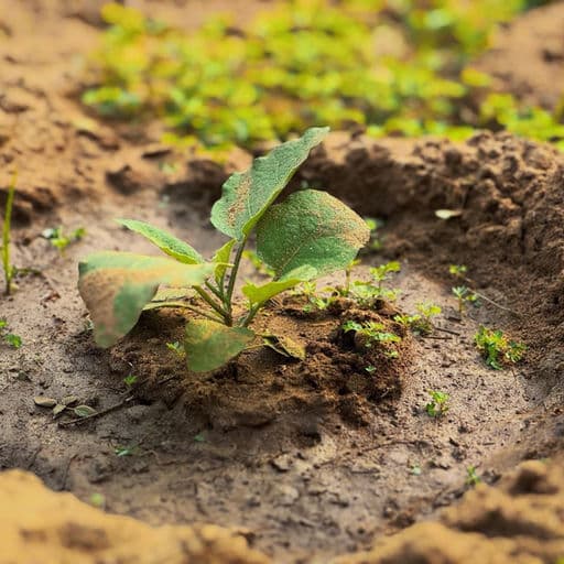 Children planting small plants.